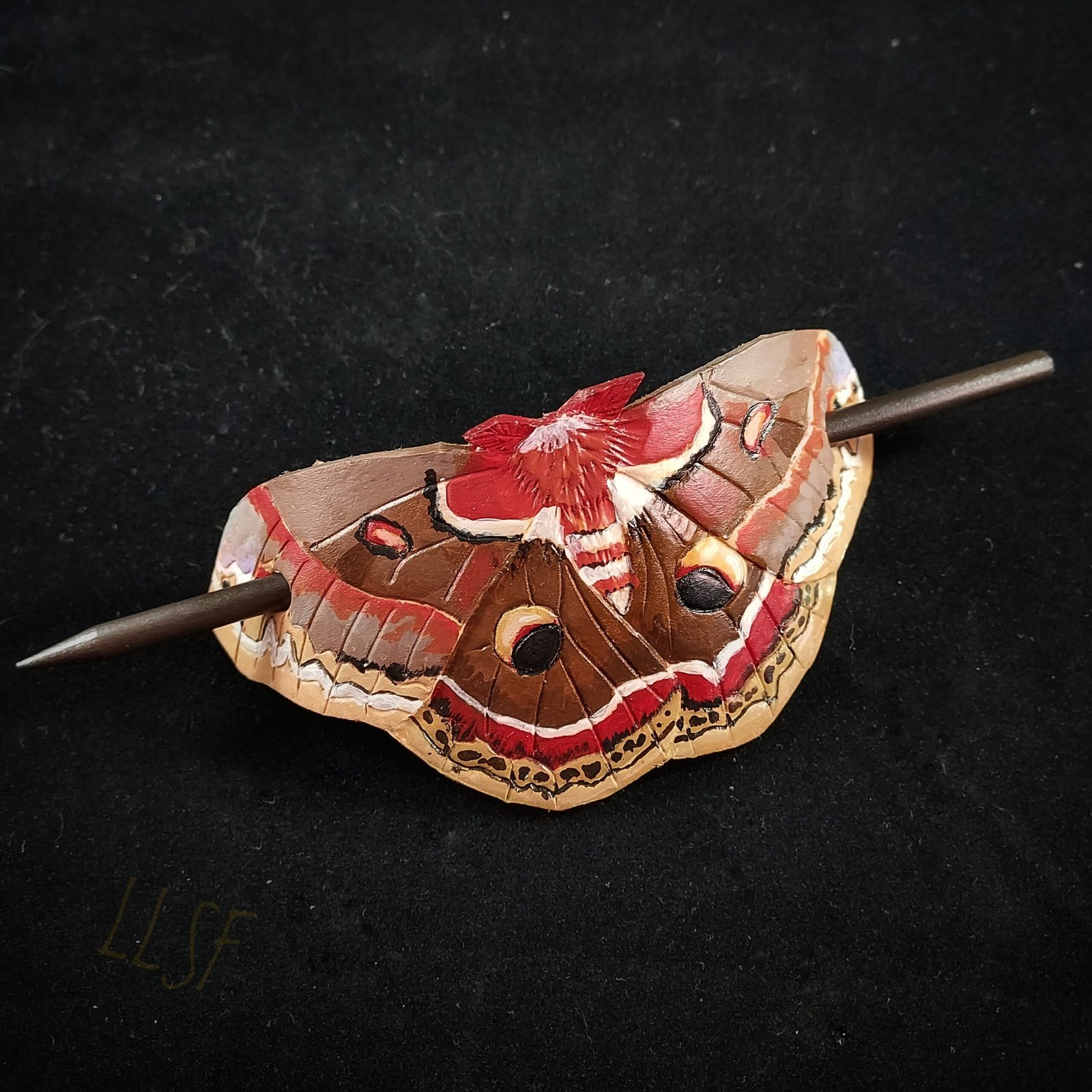 Cercopia Moth Hair Pin