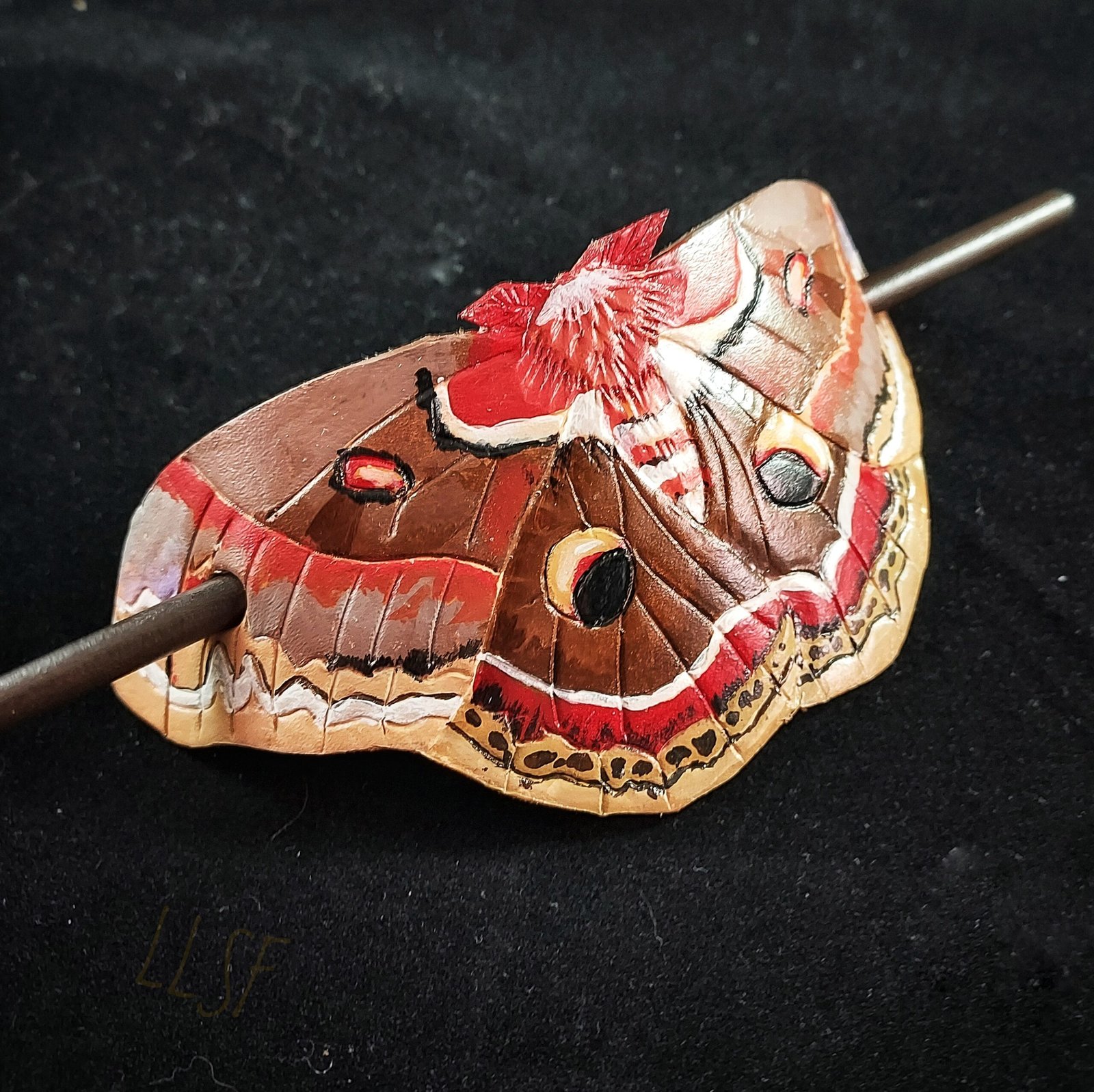 Cercopia Moth Hair Pin - Image 2